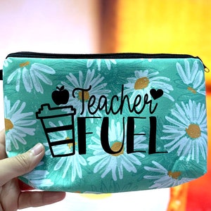 Cadeaux de professeur personnalisés mignon sac de maquillage de professeur cadeau de professeur - cadeau de retour à l'école, cadeau d'appréciation de professeur- H569
