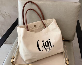 GIGI Tote bag - Oma Geschenk - Oma Geburtstagsgeschenk - Oma Dinge - Oma Tasche - personalisierte Geschenke für Oma - Oma Geschenk GRAM1