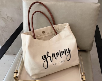 Grandma Tote Bag | Gigi Tote Bag | Happiness is Being a Gigi