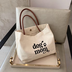 dog mom Tote bag -personalized gifts for dog mom birthday gift personalized  tote bag- MC532