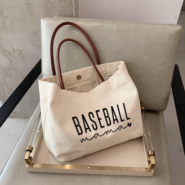 honkbal moeder cadeau -MOM tote bag - moeder verjaardagscadeau - moederdagcadeau-moeder om cadeau IM6 te zijn