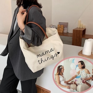 Mama things Tote bag-Mom gift -personalized gifts for mom-New mom gift-mom life-mom personalized gift-mothers day gift-KUR3