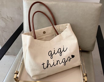 gigi things Tragetasche -personalisiertes Oma Geschenk-Muttertagsgeschenk für Oma-neues Oma Geschenk-Geschenke für Oma -KUR2