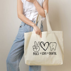 Gift for Dental Student, Dental Hygienist Gift, Dental Assistant tote bag, Dentist Graduation Gift, RDH Gift, Dental School Grad Gift-324