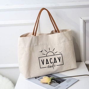 beach tote bag vacation tote bag for her Lake life tote bag, beach lake gifts ,lake house gift summer gift for her -be22