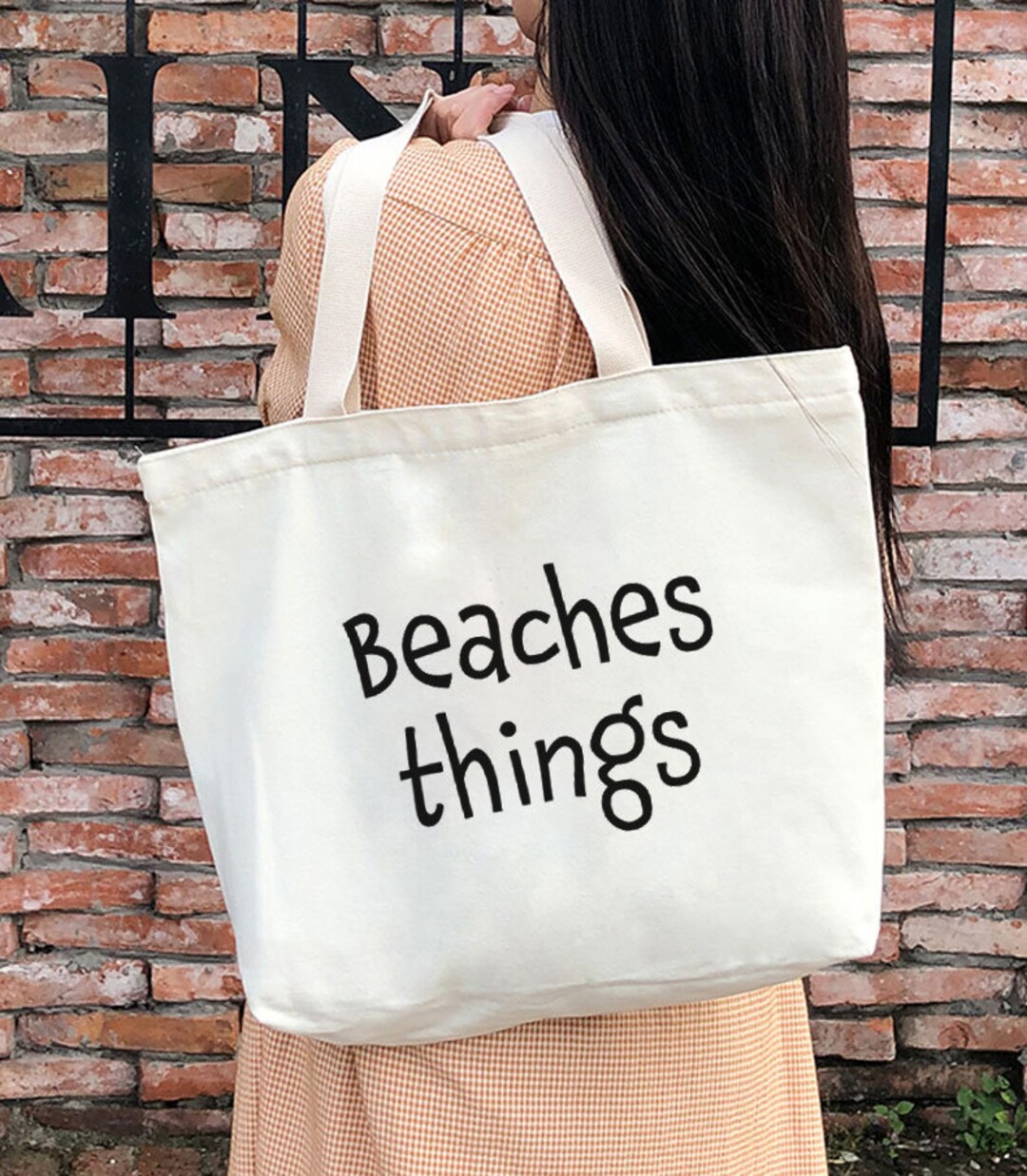 Beach Bag Tote Bag -beaches Things Bag -personalized Beach Bag-custom ...