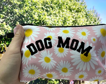 DOG mom makeup bags-personalized makeup bag for mom mothers day gift for her-mom to be gift-KM8