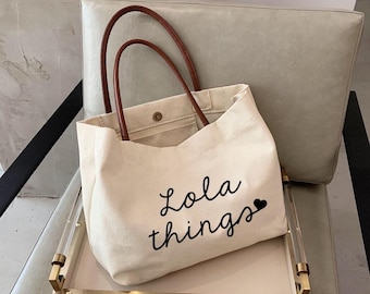 Lala tote bag-gift for grandma-personalized grandma tote bag-funny grandma gift-birthday grandma-custom grandma gift