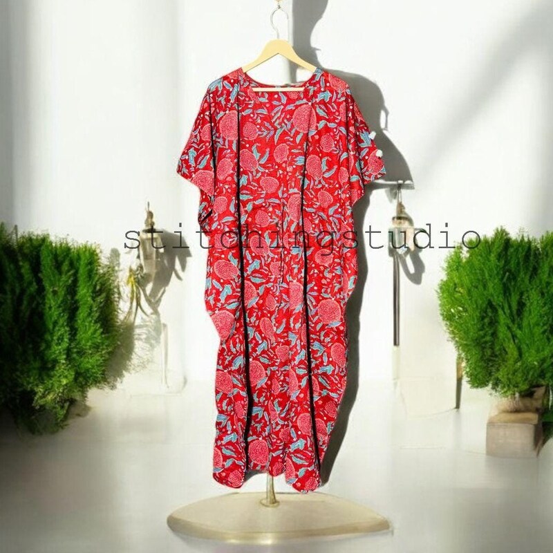 Floral Print Maternity Kaftan