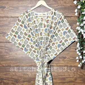 Cotton Kaftan Indian Floral Kaftan Long Caftan Dress For to be Moms Beach Cover up Sleepwear Indian Kaftan Maxi Dress Bikini Cover Up Caftan