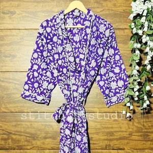 100% katoenen kimonobadjassen Mooie katoenen kimono-jurk Expresslevering kamerjas Katoenen kimono gratis verzending cadeau bruidsmeisjes Bestseller