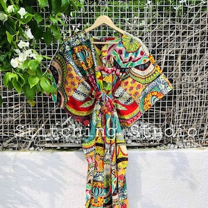 シンプルな純シルクのカフタン、リゾートウェアのカフタン - Etsy 日本