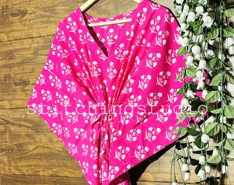 Femme Caftan Décontracté Maxi Robe Manche Kimono Soirée Robe Coton Robe 2 Pièces