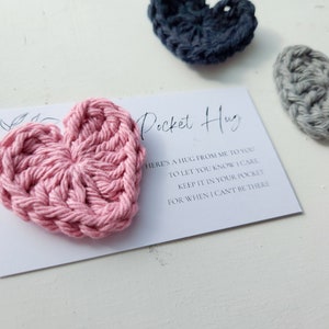 Coeurs au crochet | Câlin de poche | Cadeau de l'amitié