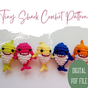 Crochet Tiny Shark Pattern | Baby Shark | Amigurumi | Crochet Keychain Pattern