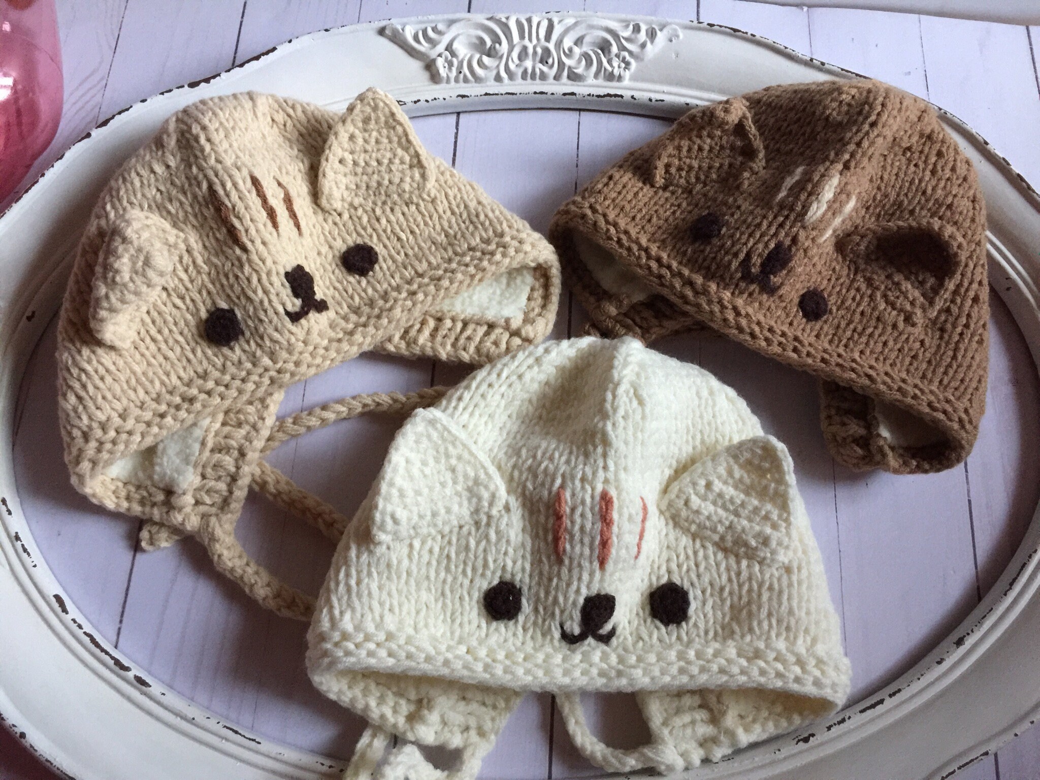 Kids Knit Crochet Cat Hat Baby Photo Prop Hat Toddler Kids Etsy