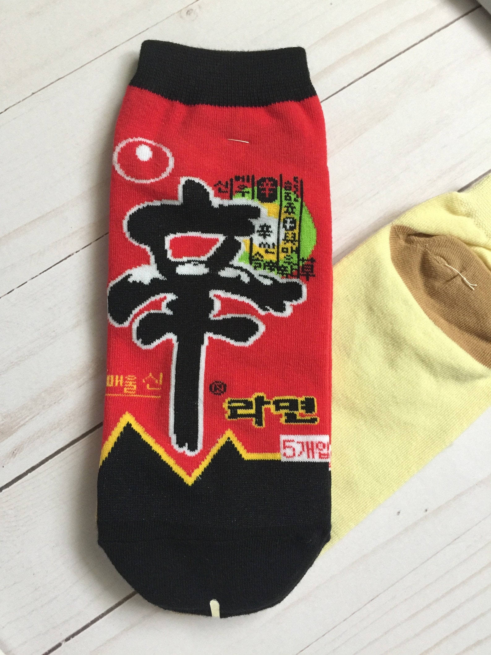 Korean Socks Fun Ankle Socks Shin Ramen Fast Food Noodles Etsy