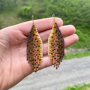 Big Brown Trout Dusters, Fishing Gift, Handmade Earrings