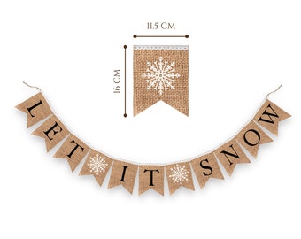 Heritage lace Wall Hanging banner Let It Snow Santa Night Before Christmas 23 "L Heritage lace Wall Hanging banner Let It Snow Santa Night Before Christmas 23 "L