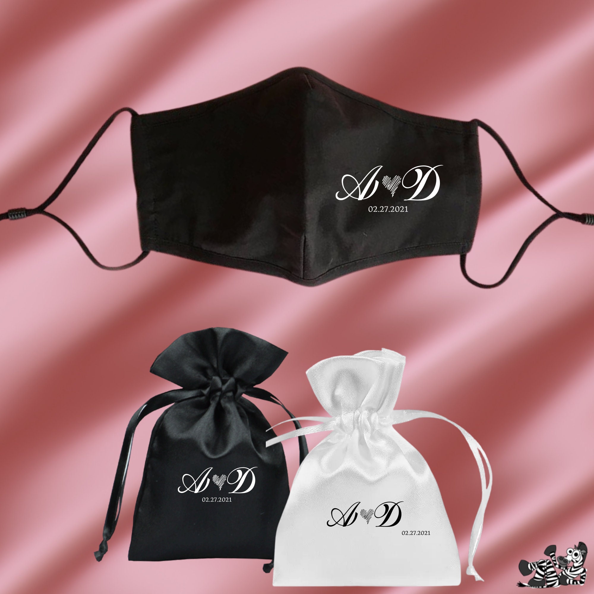 Wedding Guest Face Mask Favors Bulk Wedding Guest Mask Etsy