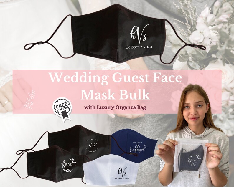 Wedding Guest mask 30500 Bulk with Adjustable straps filter Etsy
