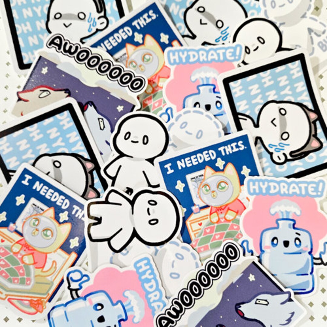 Silly Vinyl Stickers - Etsy