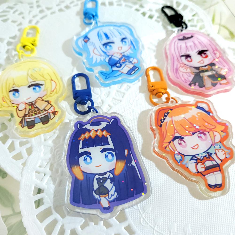 Hololive EN Keychains - Etsy