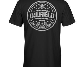 T-shirt à manches courtes pour homme avec tête de mort « FAFO » pour gisements de pétrole, cadeau Roughneck, papa de gisement de pétrole