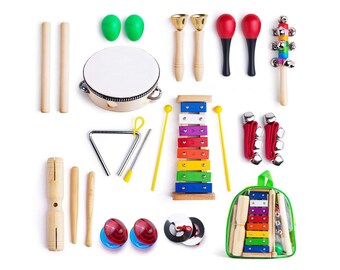 baby wooden music set