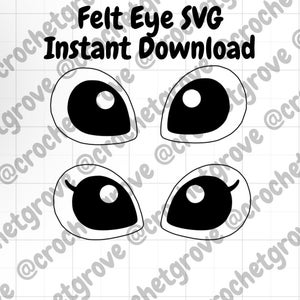 Felt Eye SVG Instant Download.