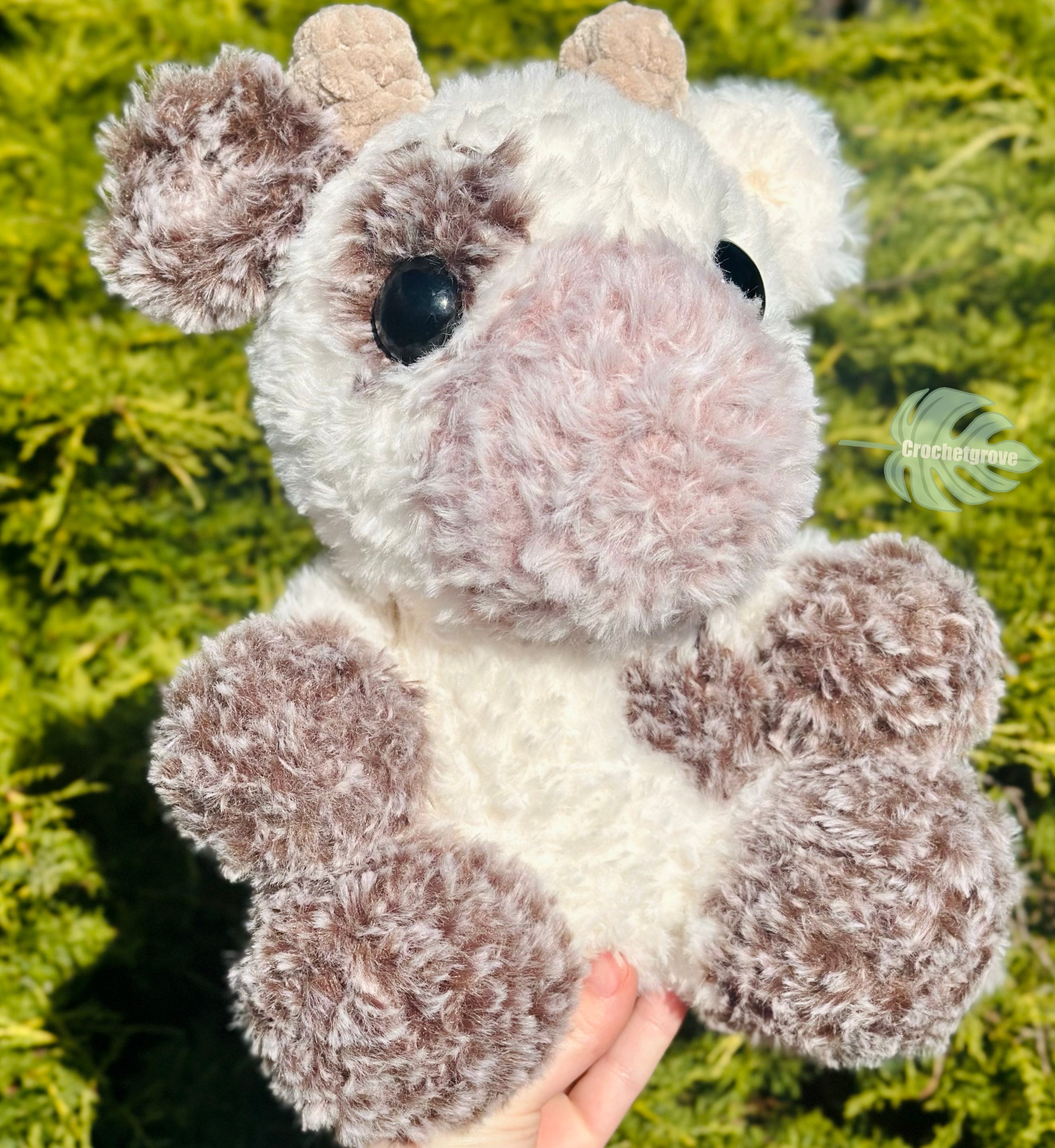 Cute Crochet 2 IN 1 Cow Puff Plushie PDF Pattern almost 