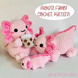 Axolotl Family Crochet Pattern