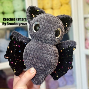 Crochet Amigurumi Bat Pattern by Crochetgrove (PDF)