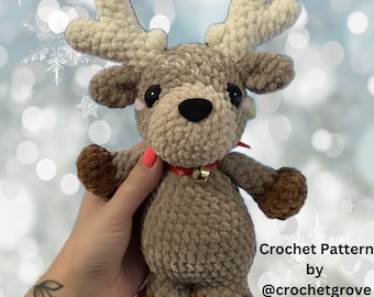 Deer Crochet Pattern: Amigurumi Reindeer (PDF Pattern)