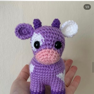 Motivo all'uncinetto di mucca, motivo all'uncinetto di mucca delle Highland, crochetgrove immagine 8