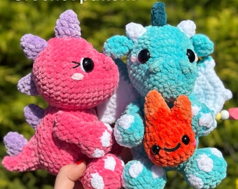 Dragon, and Dinosaur, sitting and standing pattern!