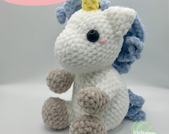 Unicorn Crochet Pattern crochet pattern, sitting unicorn, standing unicorn