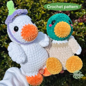 Duck Crochet Pattern crochet pattern, sitting duck, standing duck, mallard duck