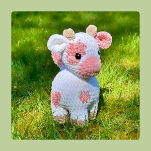 Motivo all'uncinetto di mucca, motivo all'uncinetto di mucca delle Highland, crochetgrove immagine 7