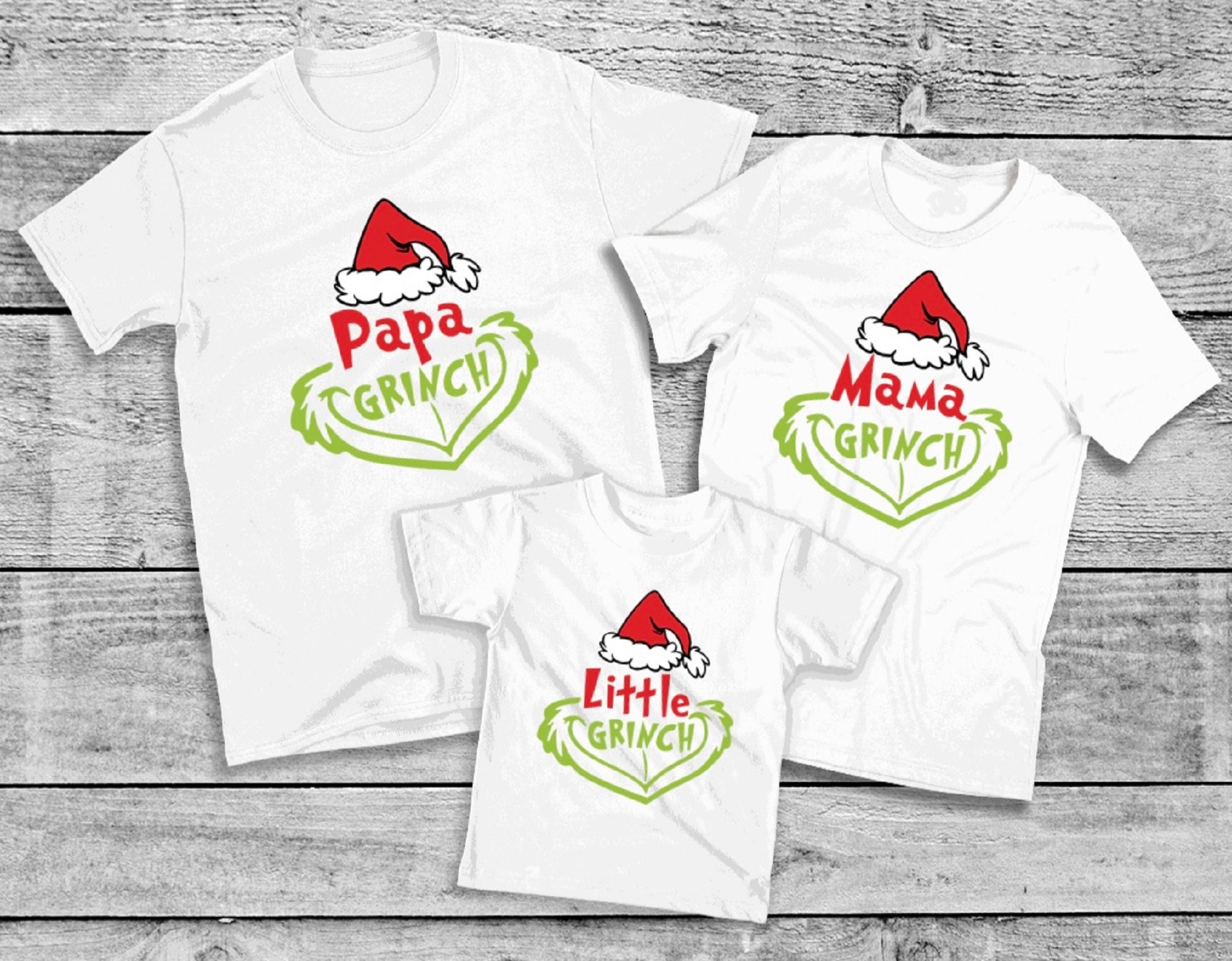grinch christmas family shirts