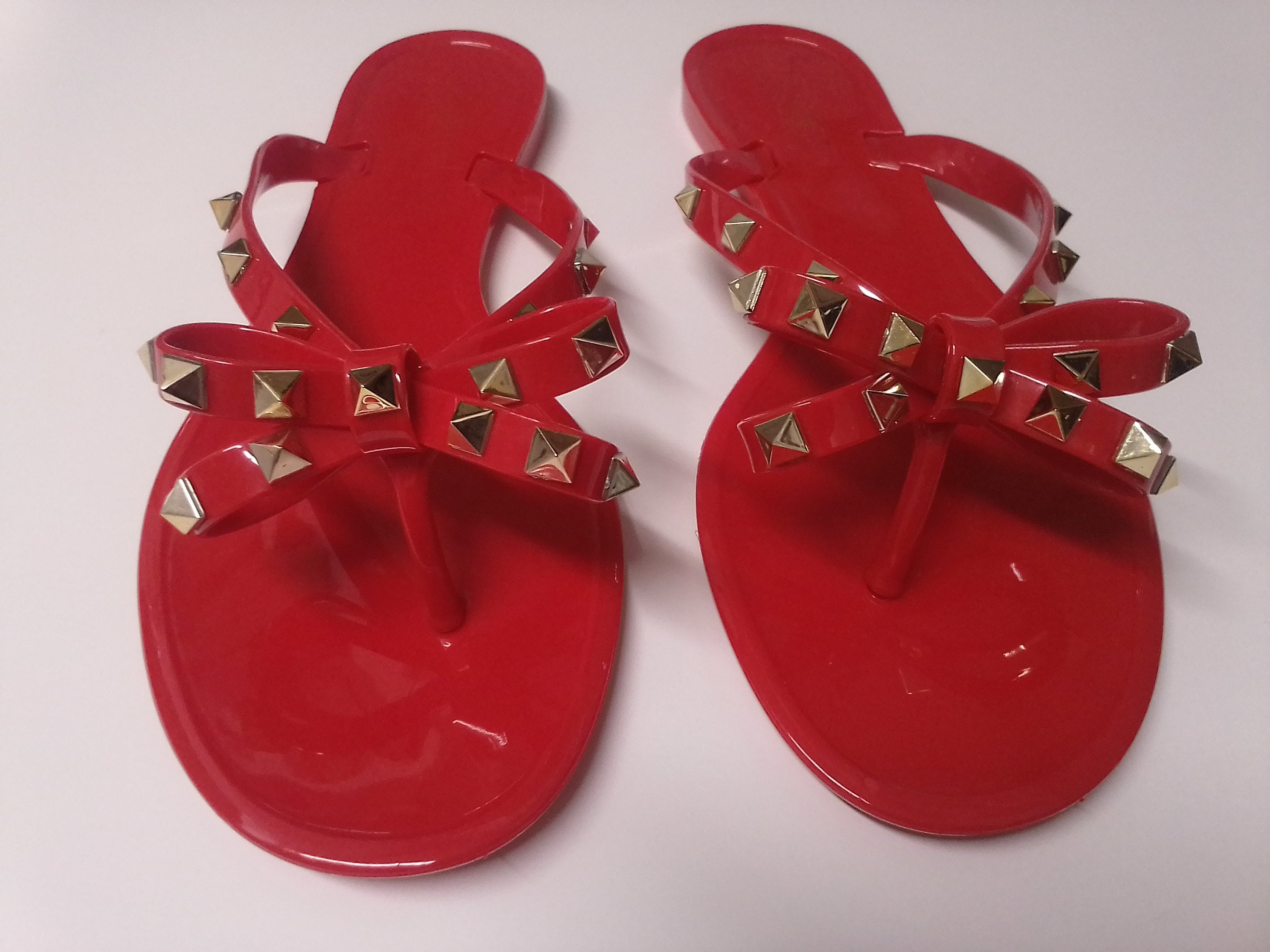 Louis Vuitton] Louis Vuitton Sea Star Beach sandals Rubber red