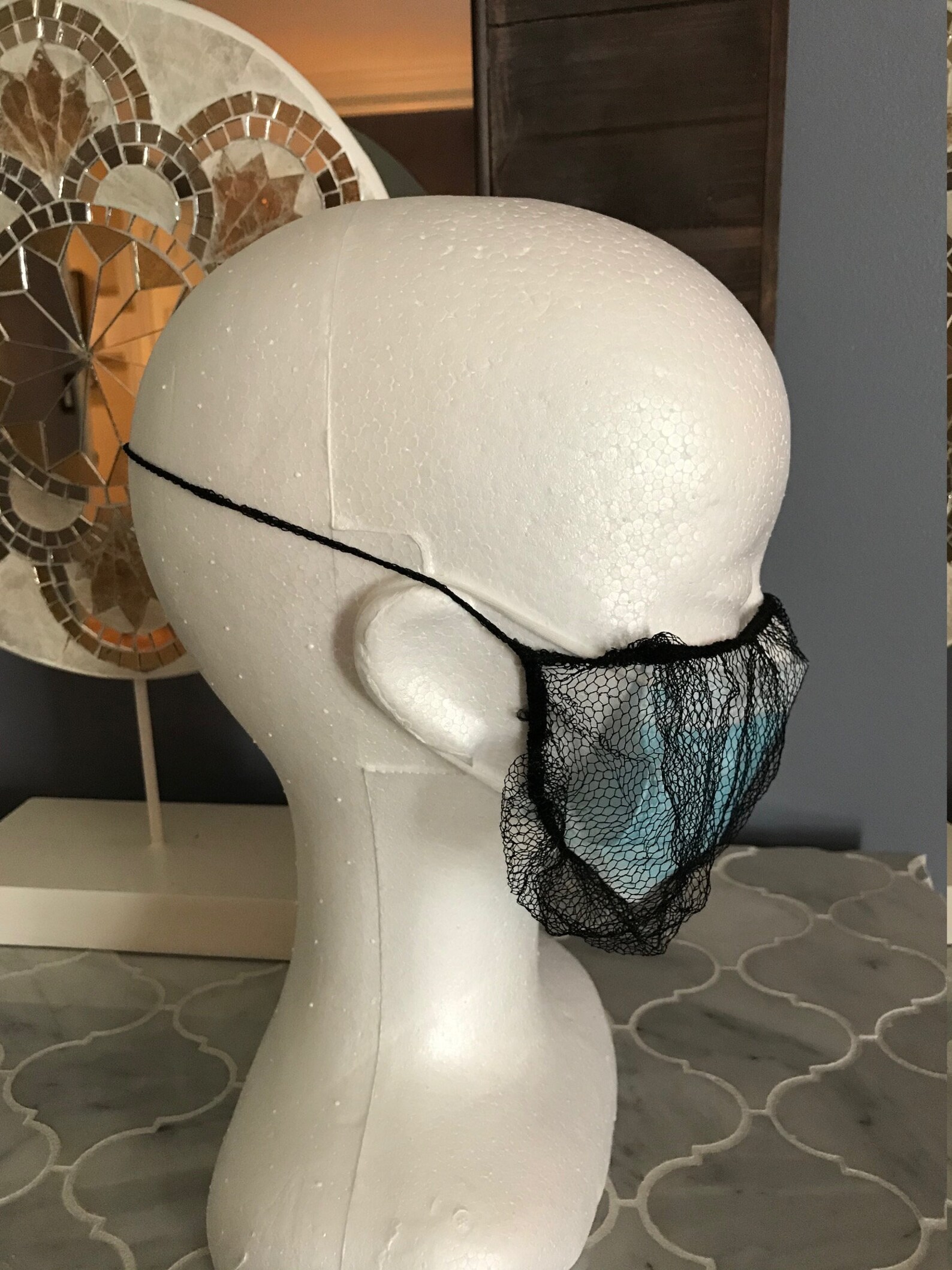 1 Pack Face Mask Black Novelty Disposable Mesh Net Etsy