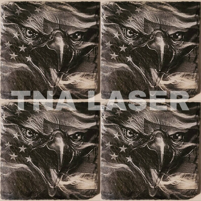 Glowforge Digital Laser Ready Design File - American Eagle Flag Painted ...