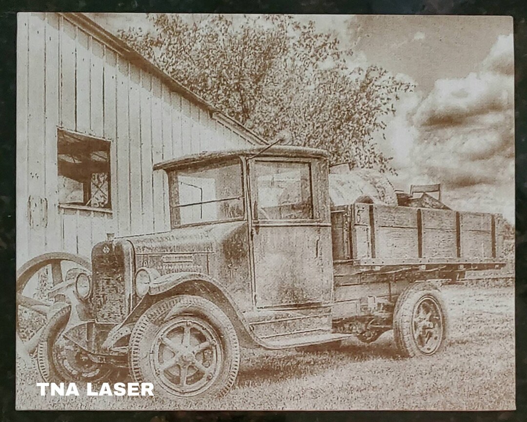 Glowforge Digital Laser Ready Design File - Old Farm Truck - Canvas ...
