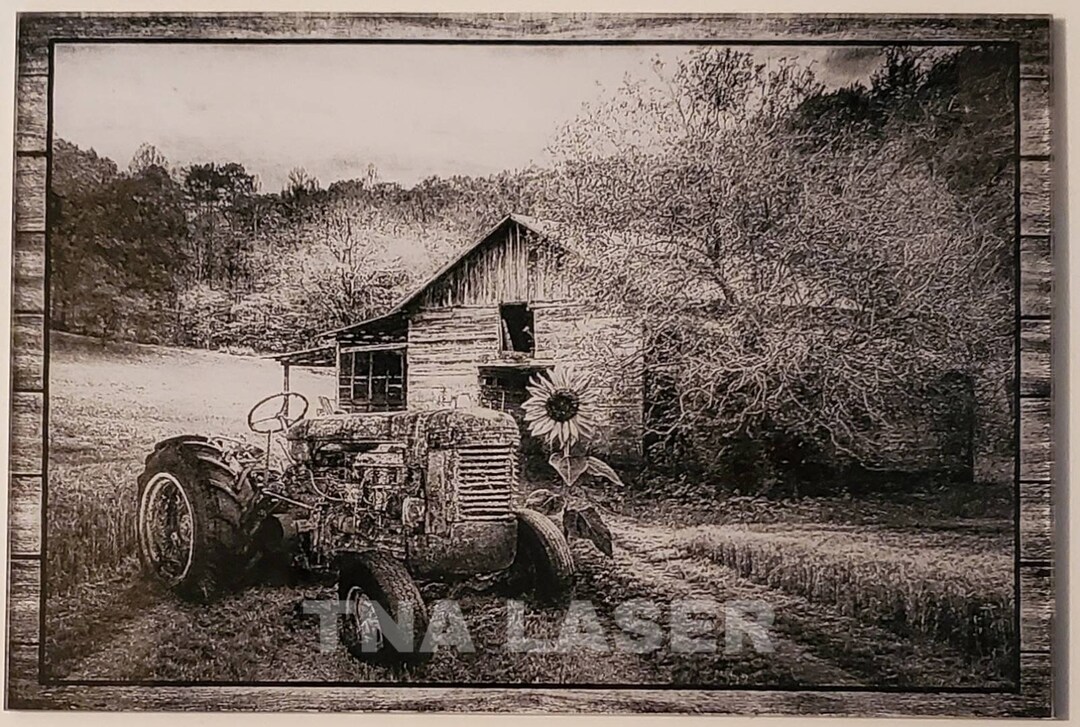 Glowforge Digital Laser Ready Design File - Farm Scene - Painted ...
