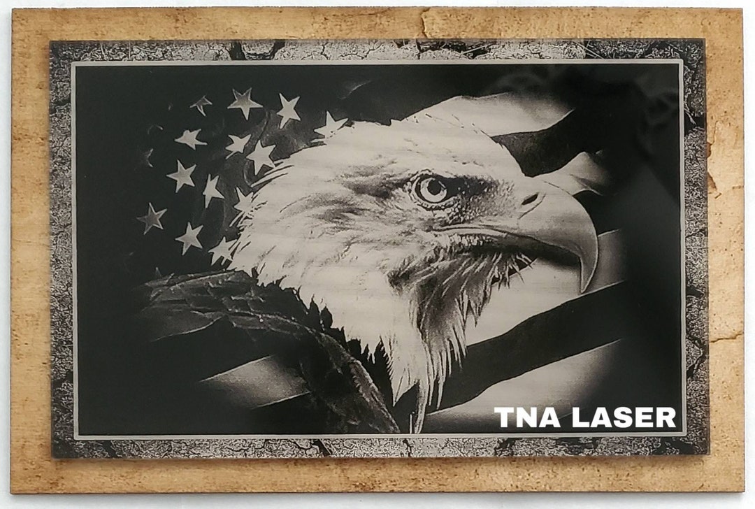 Glowforge Digital Laser Ready Design File - Ameican Flag Eagle ...