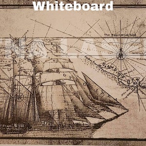 Glowforge Digital Laser Ready Design File - Carte pirate - Fichier de gravure sur bois - SVG - PNG - Navire - Bateau - Trésor - Boussole nautique TNALaser