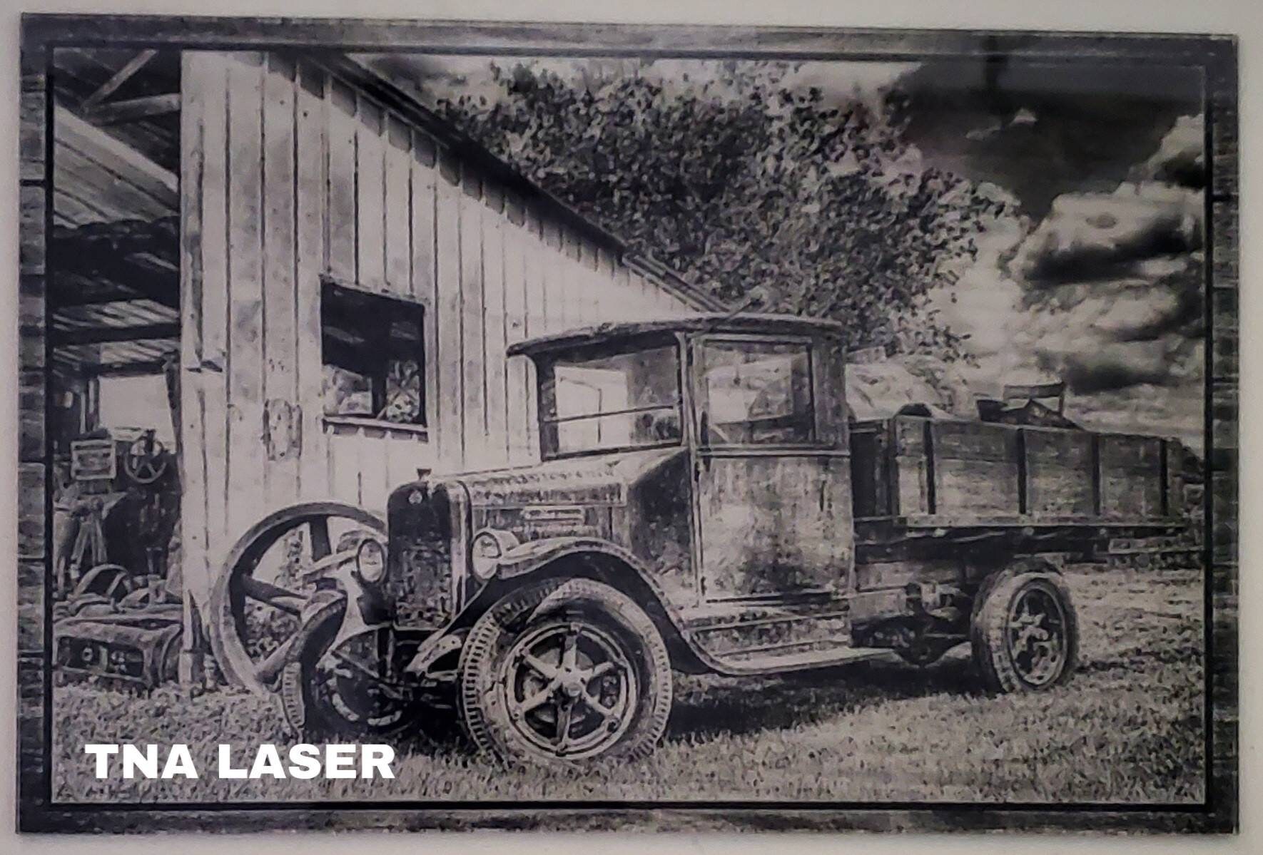 Glowforge Digital Laser Ready Design File - Farm Truck Painted Acrylic ...
