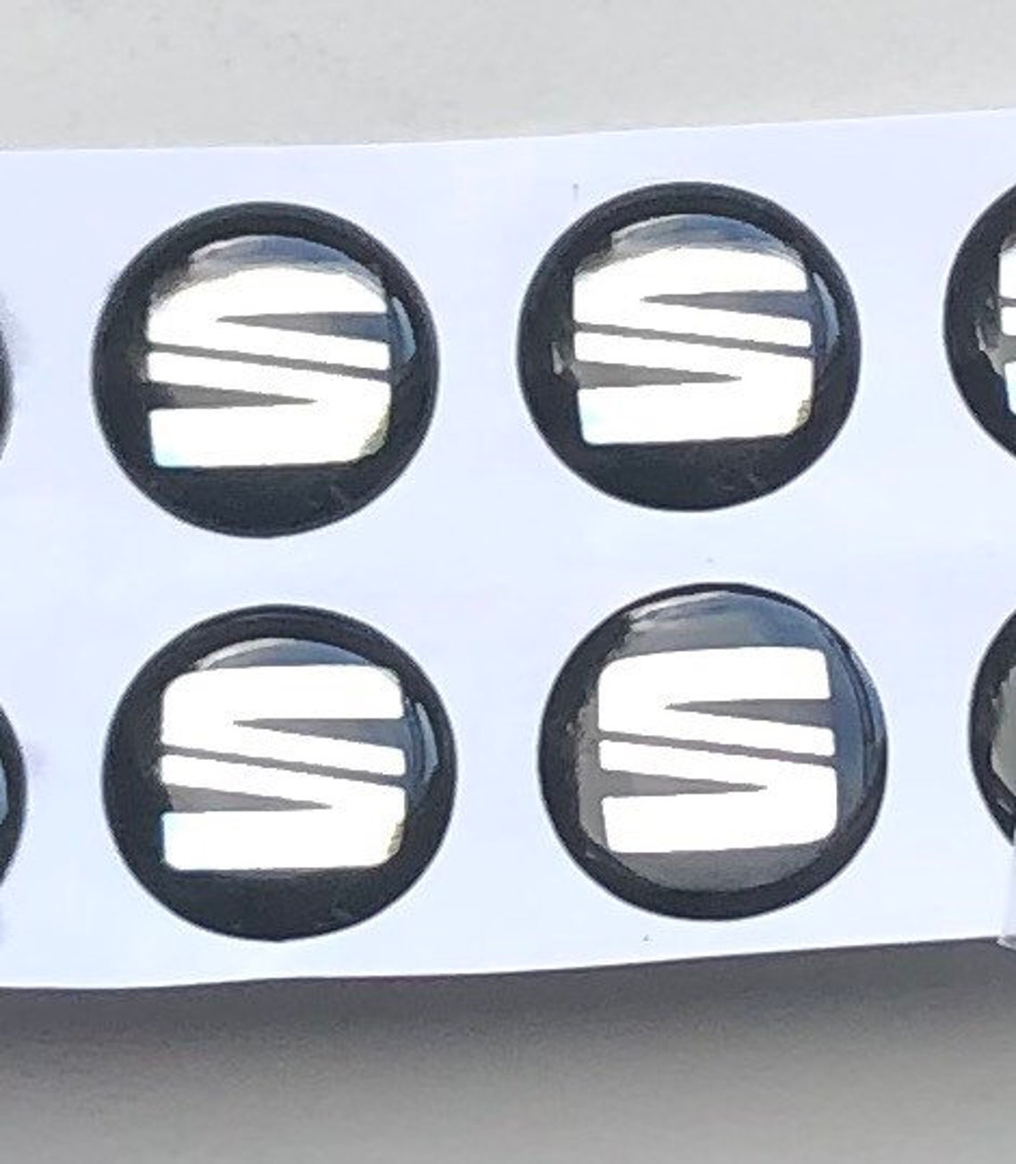 2pcs Seat Logo Sticker Badge Emblem 14mm Car Key Emblem Etsy