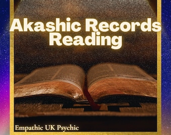 Full Akashic Records Reading, Empathic UK Psychic, (In Depth, Detailed Email Reading)